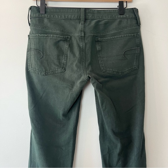 American Eagle Outfitters AEO Knit Dark Green Super Stretch Jeggings 8 Long - Picture 6 of 9